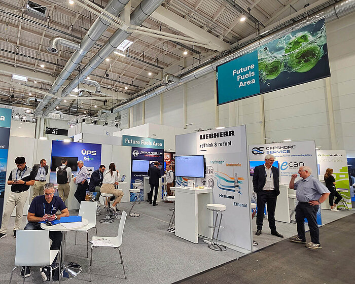 Future Fuels Area exhibition stand with many visitors