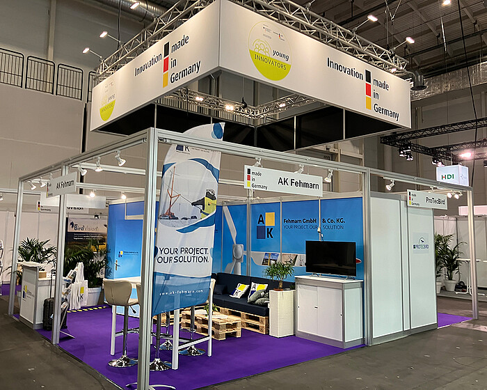 Young Innovators stand at WindEnergy Hamburg 2024