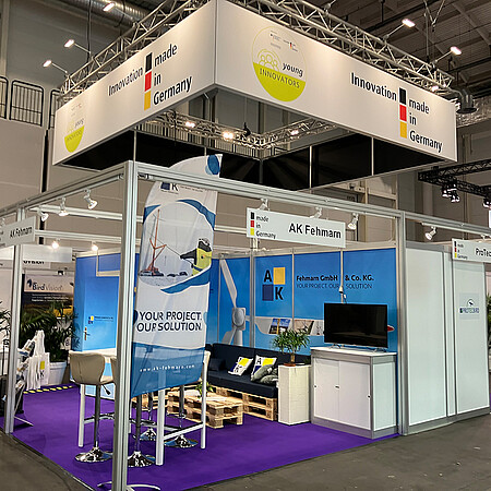 Young Innovators stand at WindEnergy Hamburg 2024