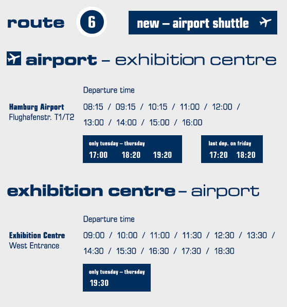 Fahrplan Airport Shuttle